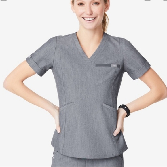 Tops - Figs top Slim fit Zinga Graphite S